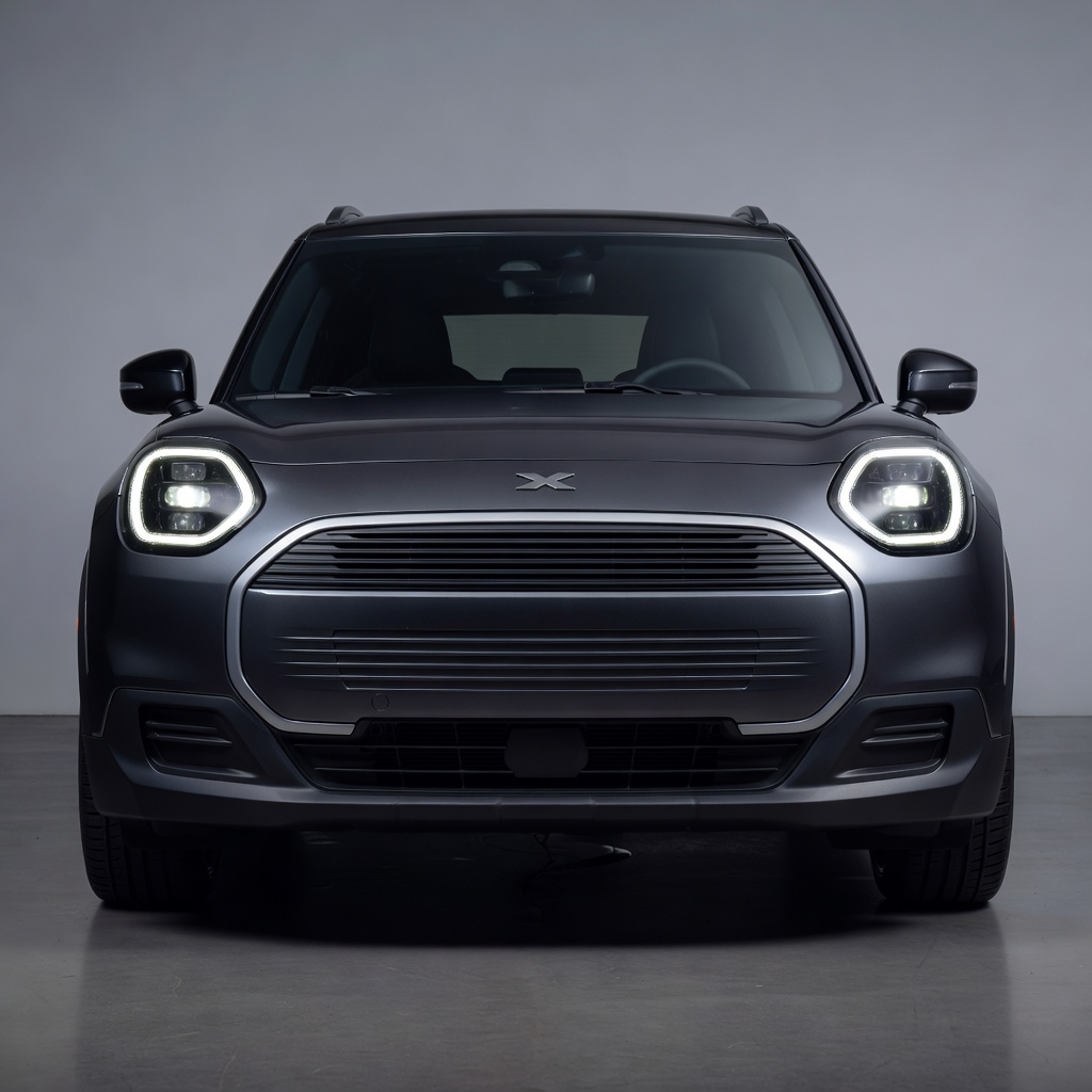 MiniDrive X front view showing LED headlights and grille