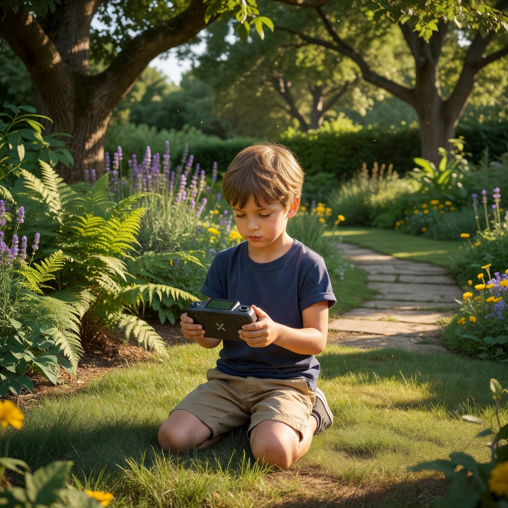 MiniDrive X in use by child in garden setting